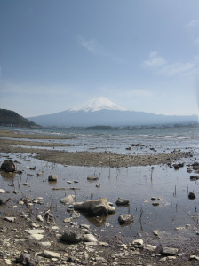 Mt Fuji across the lake