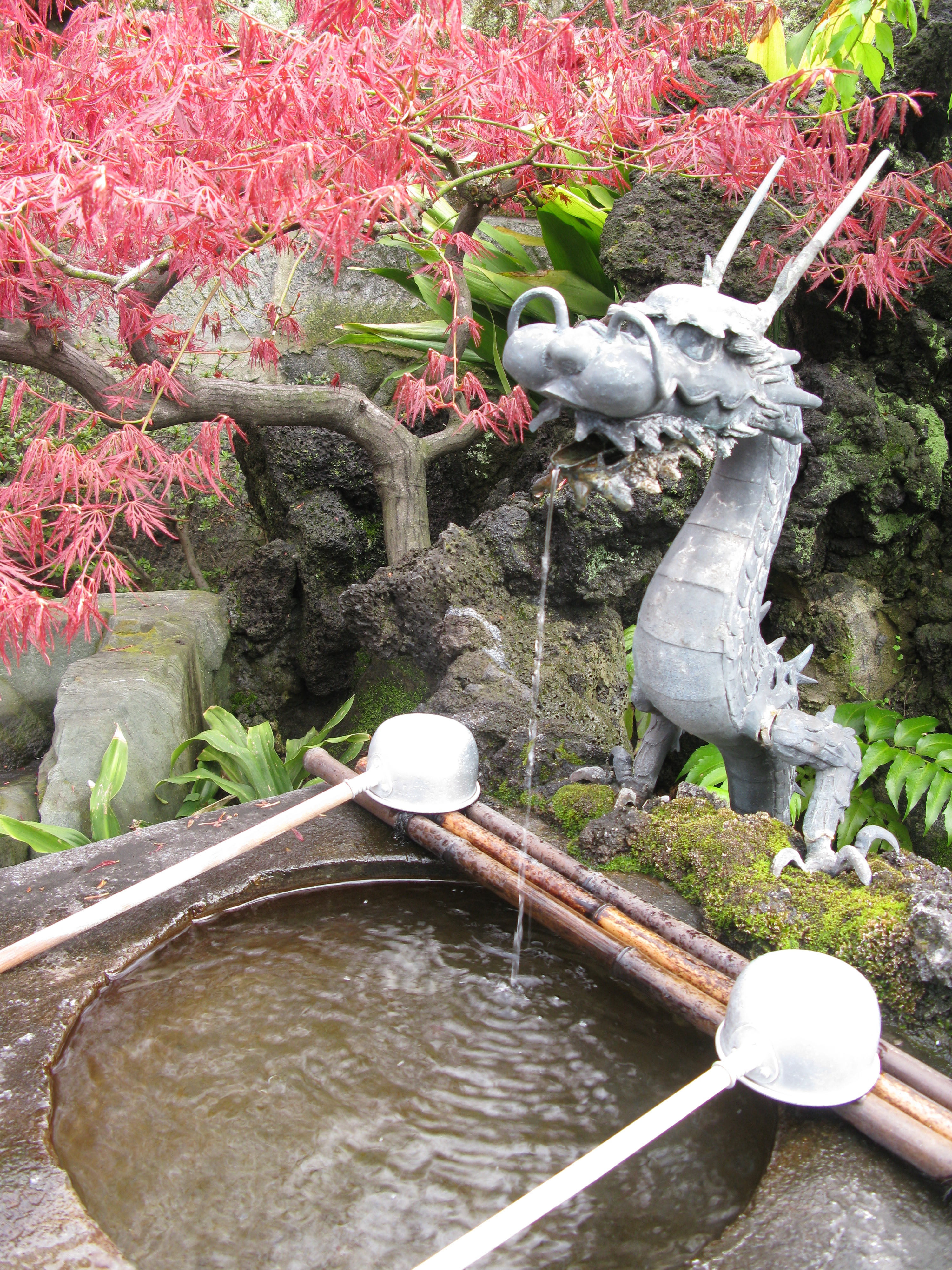 Temple garden in Asakusa
