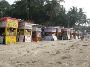 Stalls on Mahim beach