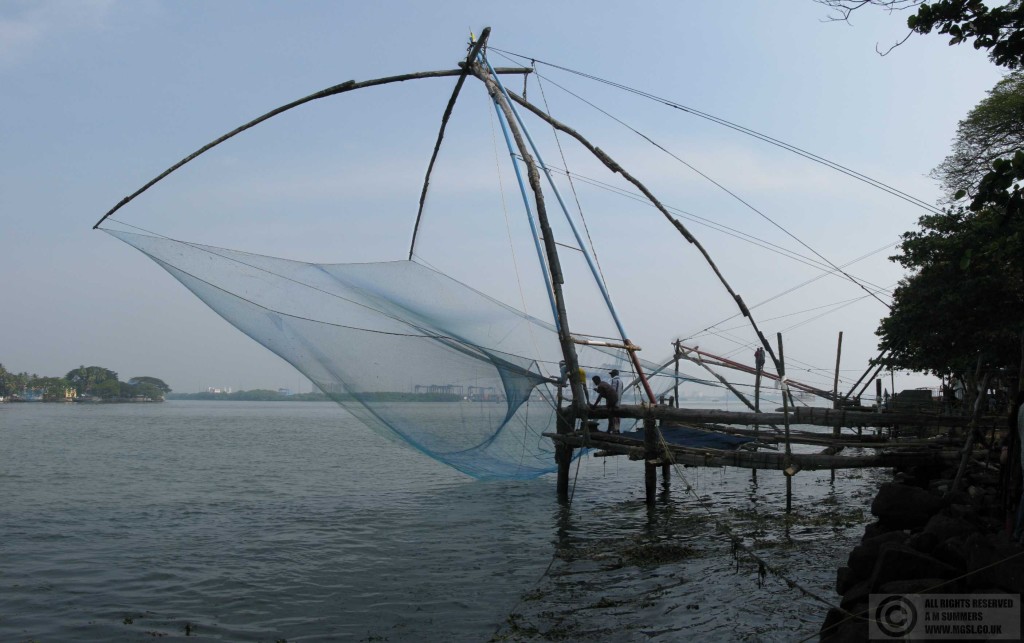 The famous Chinese fishing nets of Cochin