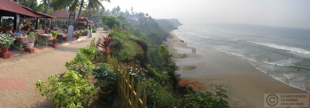Varkala cliffs, Kerala