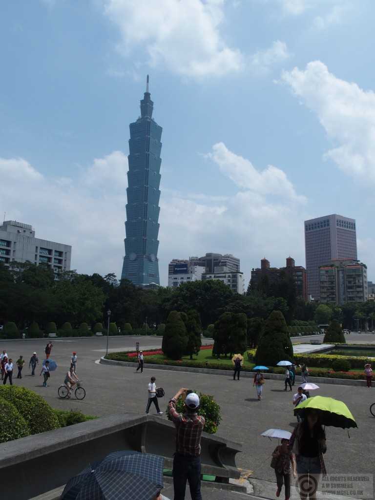 Taipei 101 from the Sun Yat Sen memorial