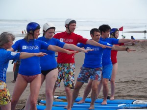 Surf lesson on Seminyak beach
