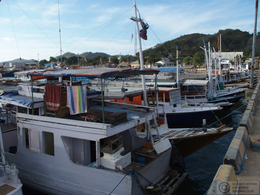 Phinsi boats in Labuan Bajo harbour