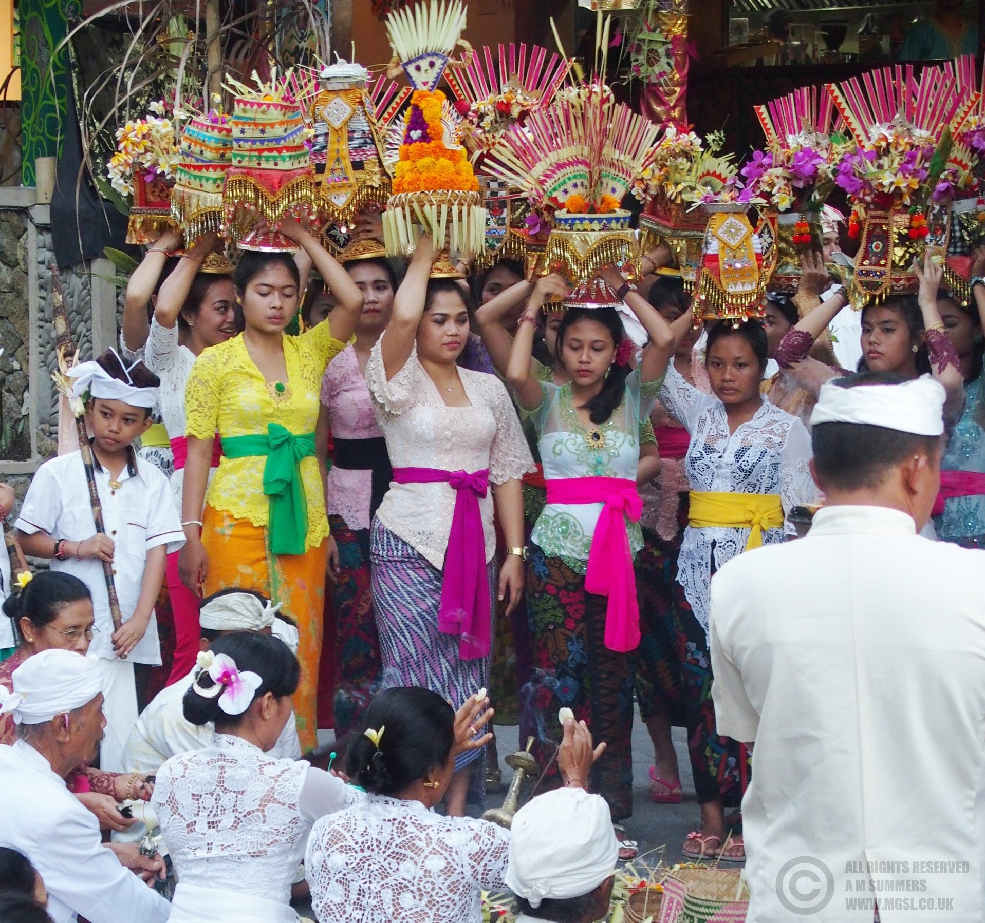 Village procession for Kuningan, Nyuh Kuning