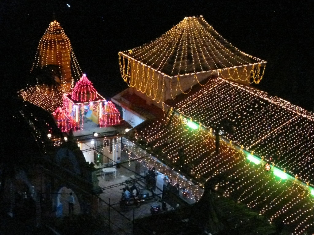 Chapora temple decked out for Holi