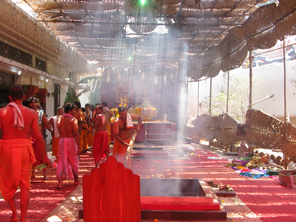 A ceremony in the temple