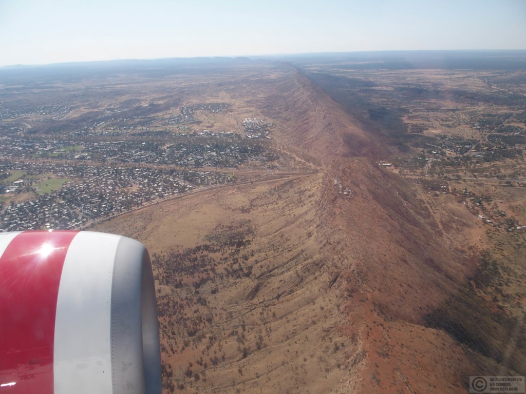 Alice Springs and the Heavitree Gap in the Macdonnell Ranges