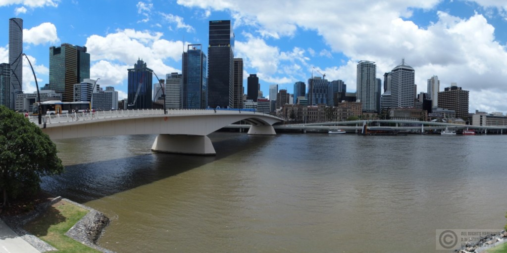 Central Brisbane from across the ? Bridge