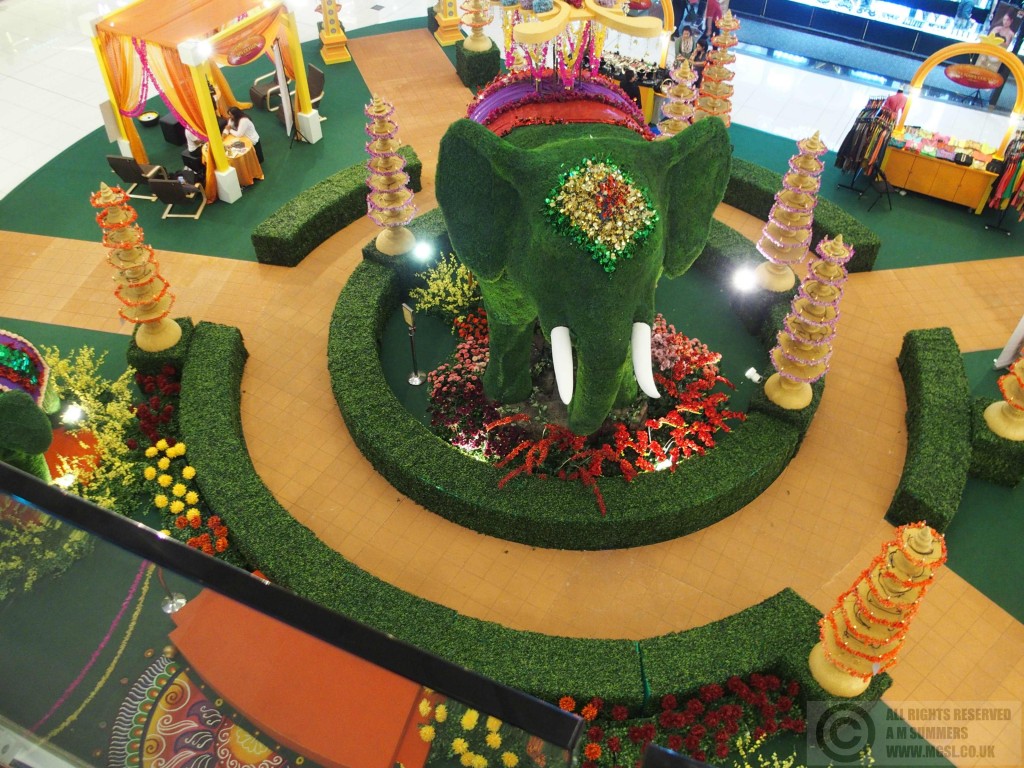 Diwali decorations in Nu Sentral mall