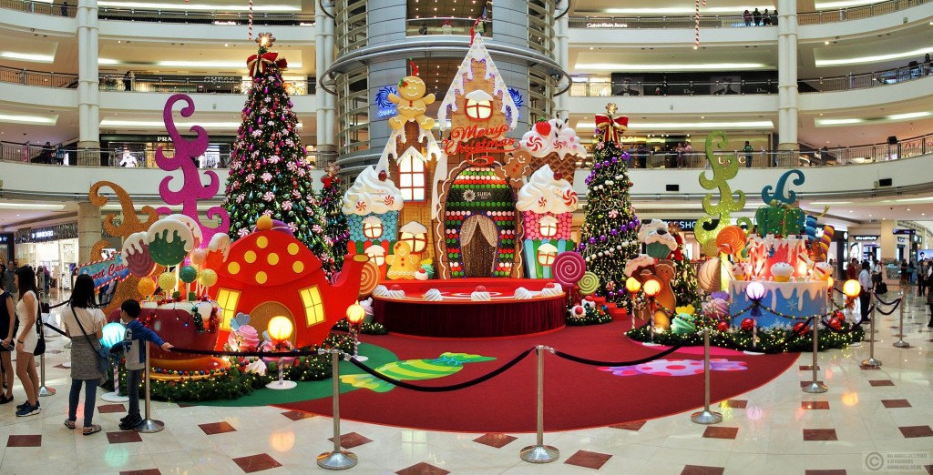 Christmas display in the KCCC mall