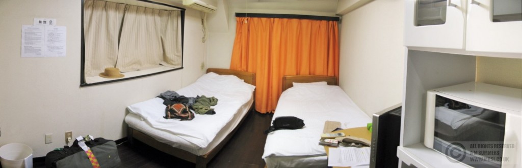 Tiny serviced apartment in Tokyo. They were actually built for people to live in!