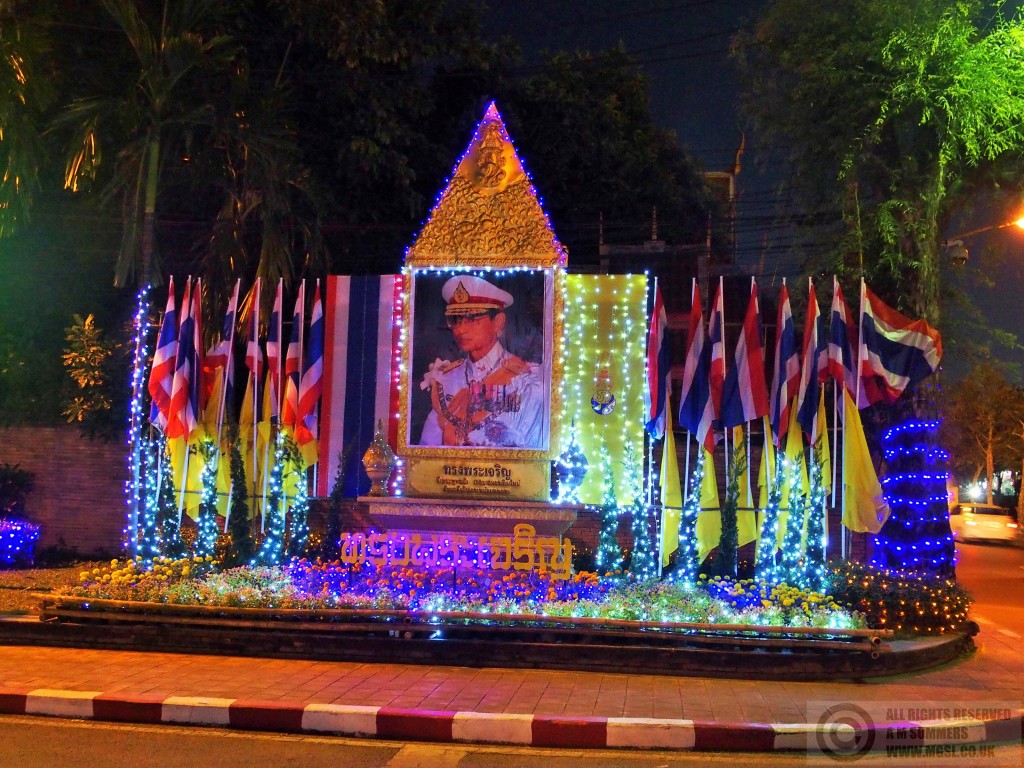 Festive lights adorning the beloved king