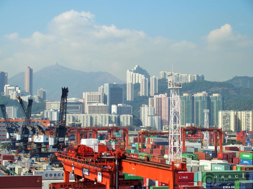 Hong Kong container port