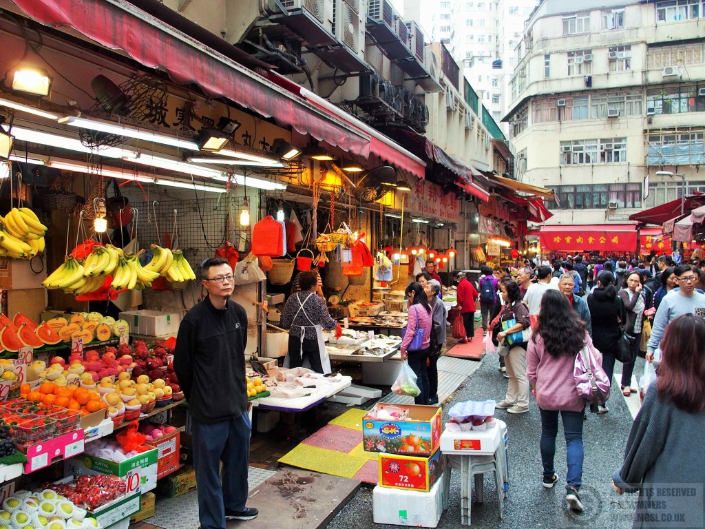 Street scene in Wan Chai
