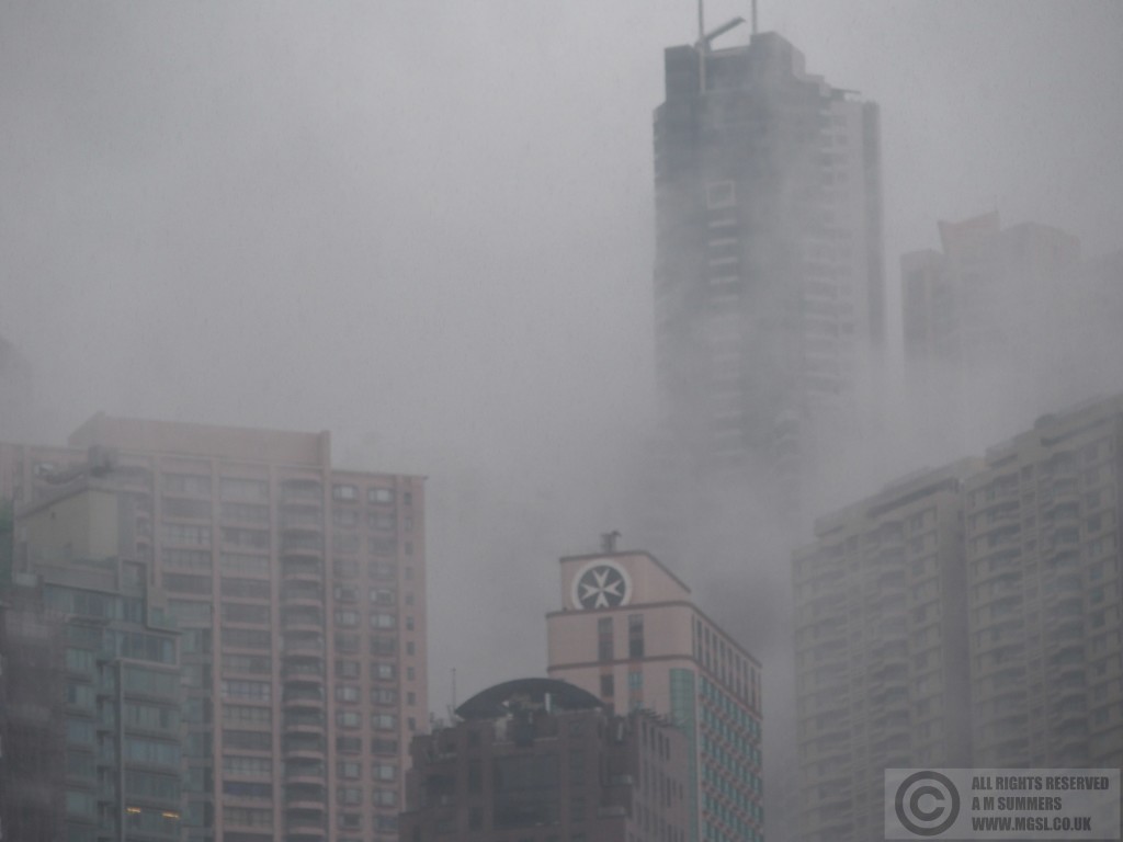 Central Hong Kong in the gloom