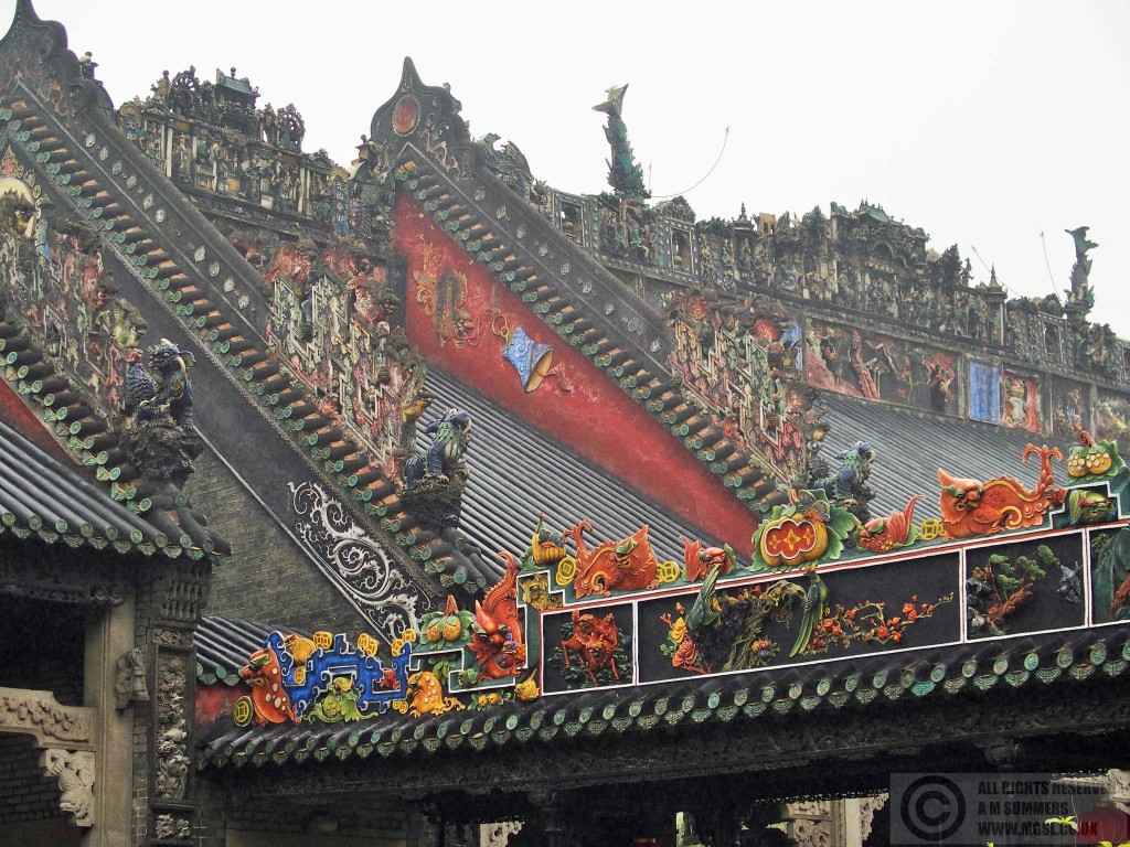 Carved roofs at Chen Clan Ancestral Hall