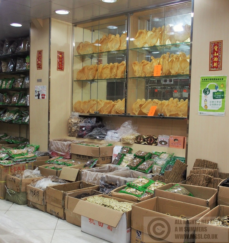 Inside one of the dried food shops